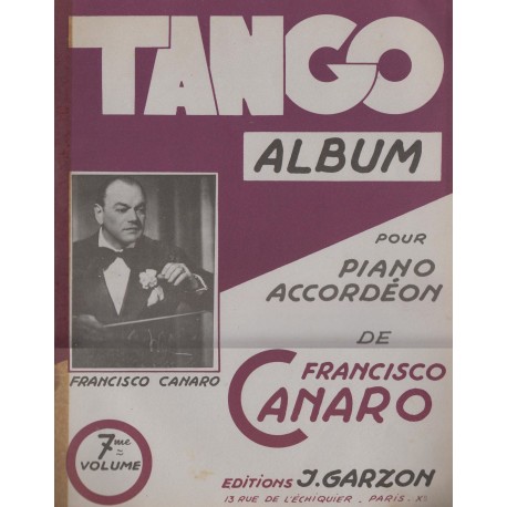 Album TANGO Vol.7 (per PIANO e FISARMONICA) - 12 Brani di FRANCISCO CANARO