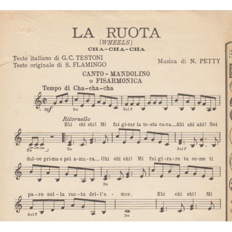 Spartito Music Sheet di `La Ruota` - Wheels