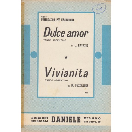 Spartito Music Sheet di `Dulce amor, Vivianita` - Tango argentino