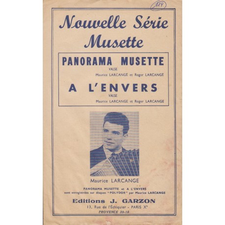 Spartito Music Sheet di `Panorama Musette, A l'envers` - valzer